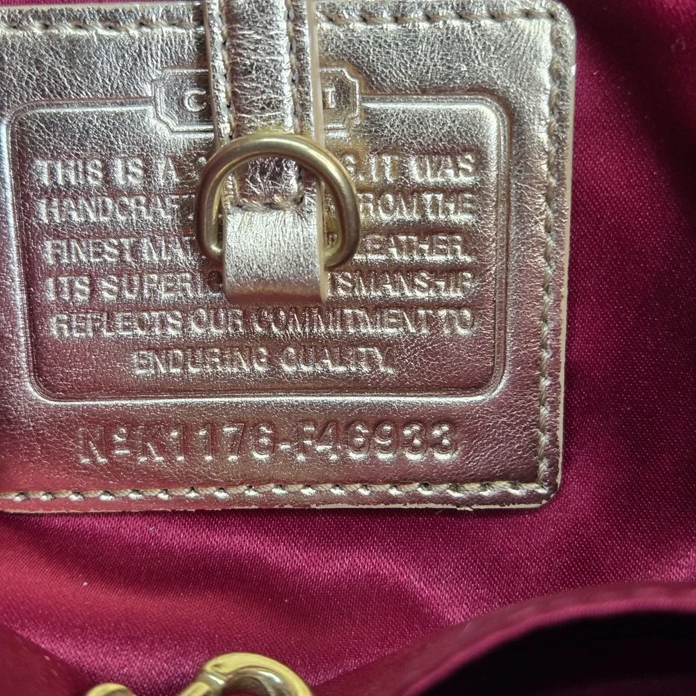 COACH Laura Secret Admire Signature Mini Tote Bag Handbag VTG Y2K Brown F46933